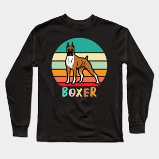 Vintage Retro Boxer Long Sleeve T-Shirt